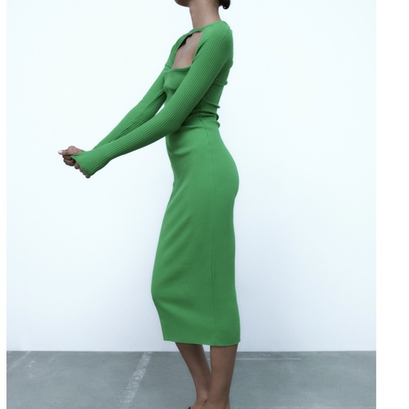 ZARA RIB ARM WARMER DRESS - Picture 3 of 8